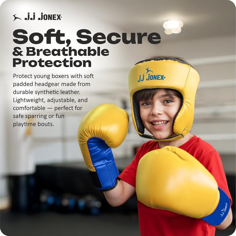 Jonex JJ Jonex Sports Kids Boxing Punching Bag Set - Heavy Boxing Bag with Gloves for Boys & Girls (Ages 3-8) - Yellow - Image 5
